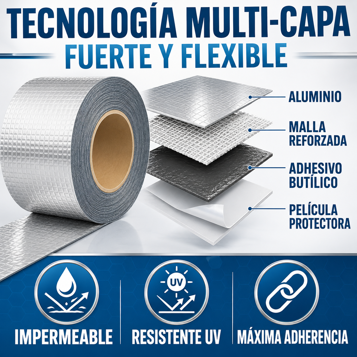 CINTA ASFÁLTICA IMPERMEABLE